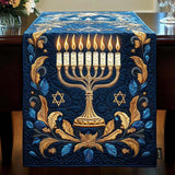 Tikkitud laudlina – Valgustatud Menorah