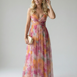 GISELLE | Chiffon Maxi Kleid