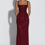 ROSALIND | Maxikleid mit Eckigem Ausschnitt