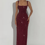 ROSALIND | Maxikleid mit Eckigem Ausschnitt
