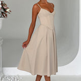 MAILEEN | Elegantes Midi Kleid im Corset Stil