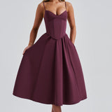 MAILEEN | Elegantes Midi Kleid im Corset Stil